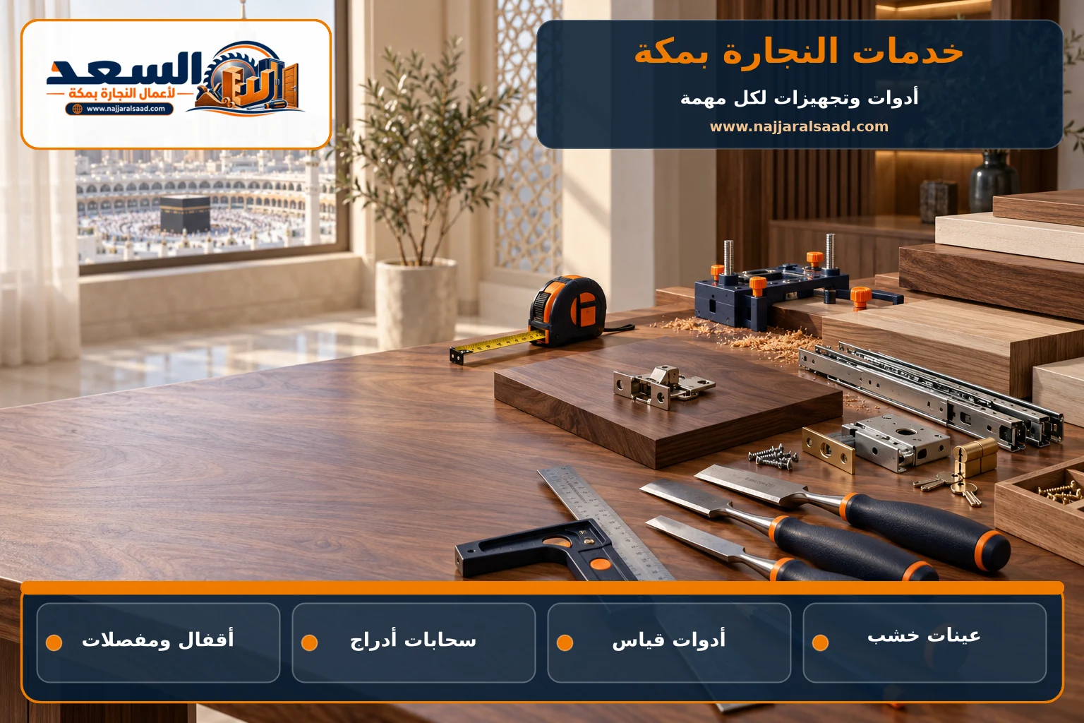 أدوات احترافية لخدمات النجارة والصيانة بمكة