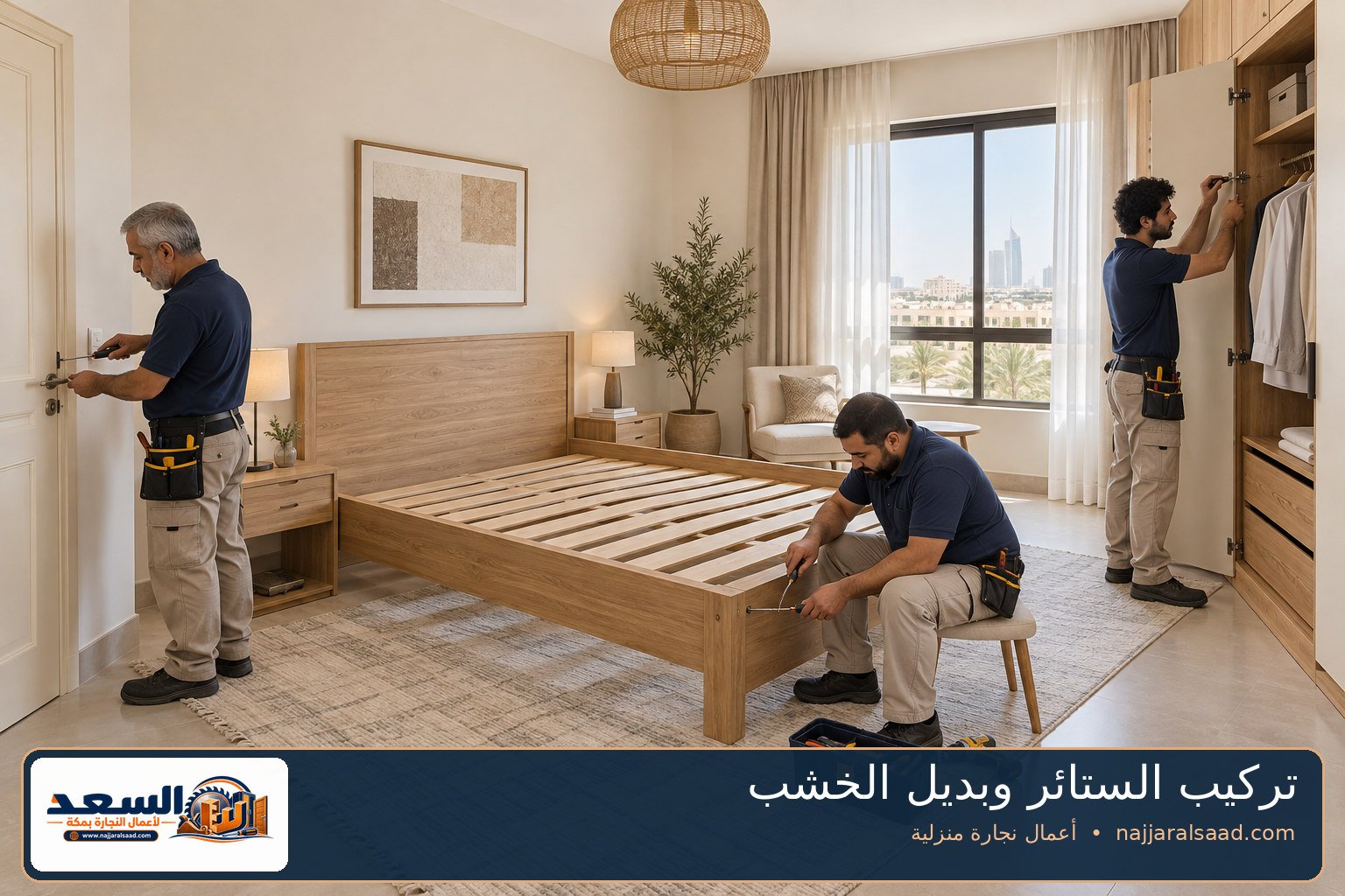 الستائر وبديل الخشب ضمن أعمال التشطيب