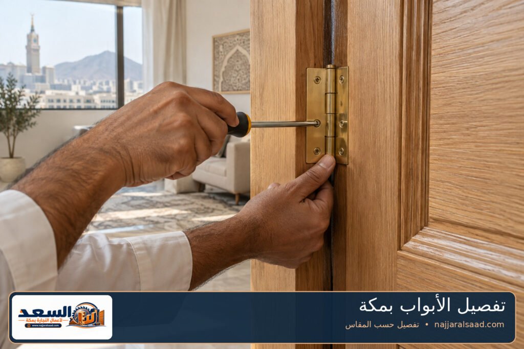 تفصيل الأبواب بمكة — السعد لأعمال النجارة بمكة