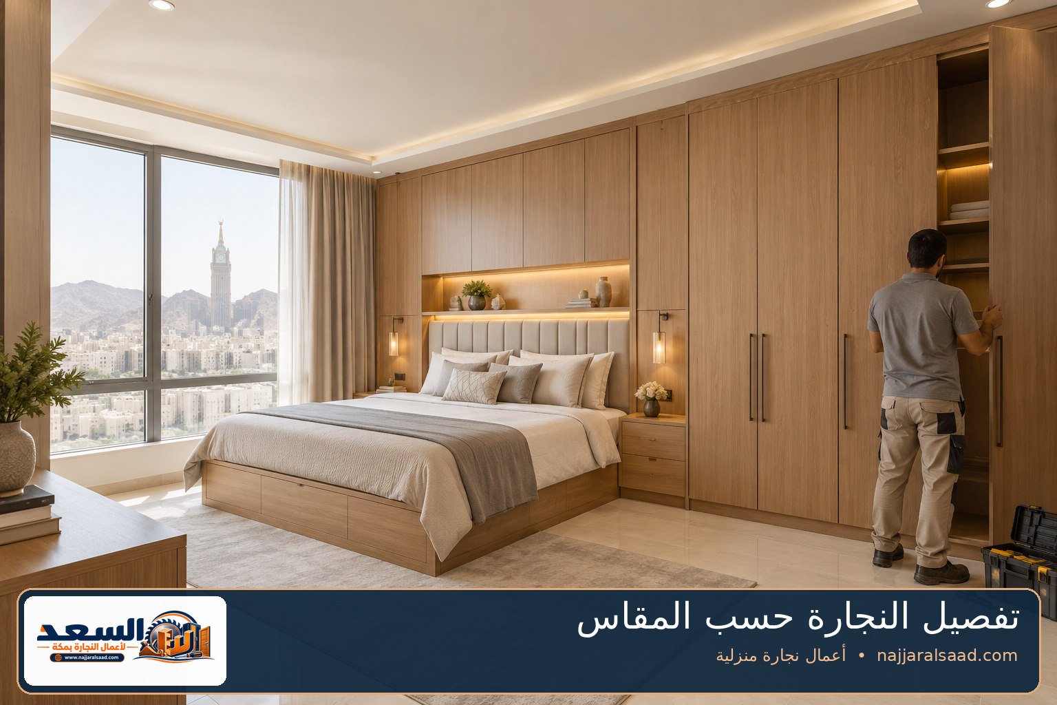 تفصيل الدواليب والغرف والأبواب حسب المقاس